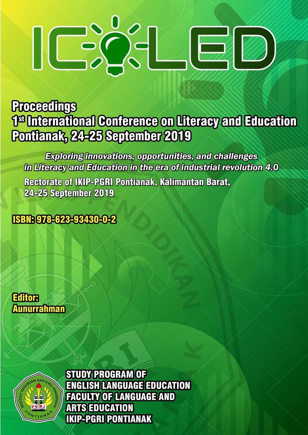 					View Vol. 1 No. 1 (2020): Proceedings of the 1st International Conference on Literacy and Education
				